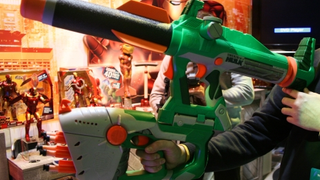 Hands On Enough Nerf Weaponry to Storm the Pentagon: Vulcan Mini-Gun, Hulk Rocket Launcher and Iron Man Repulsor